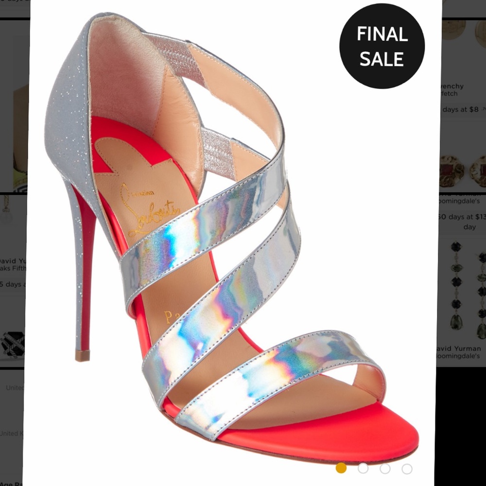 Christian Louboutin Copine 100 leather sandal